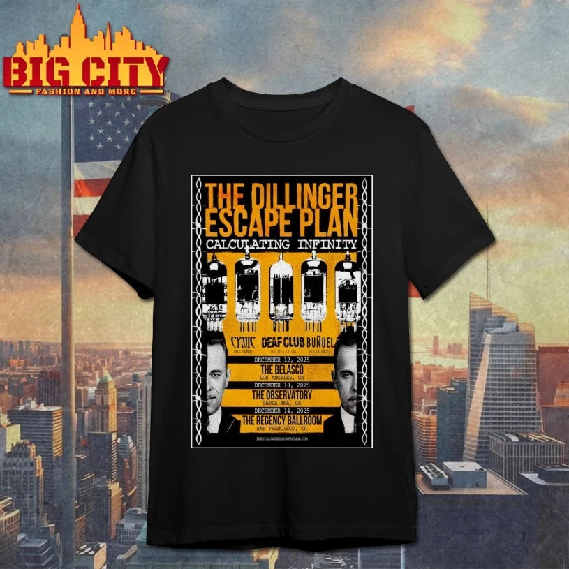 The Dillinger Escape Plan California Shows 2025 Poster Shirt