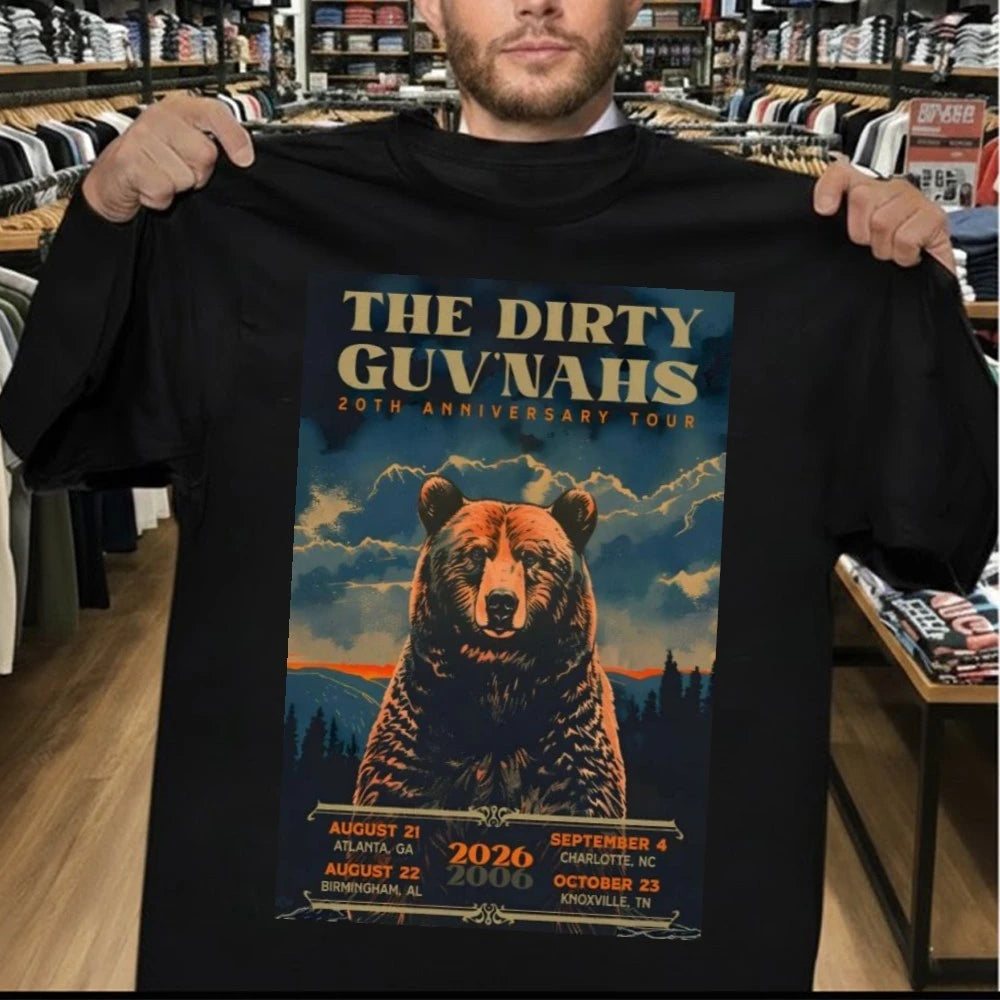 The Dirty Guv’nahs 20th Anniversary 2026 Tour Shirt