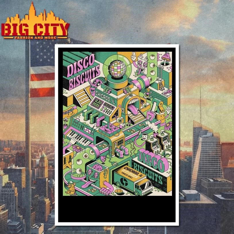 The Disco Biscuits Chicago Illinois Events Poster Shirt