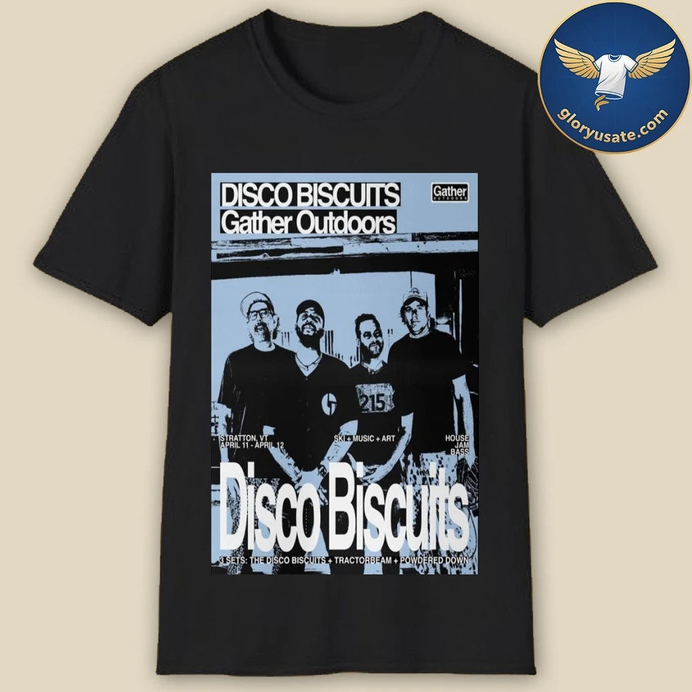 The Disco Biscuits Stratton, VT April 11-12 2026 Concert Poster Shirt