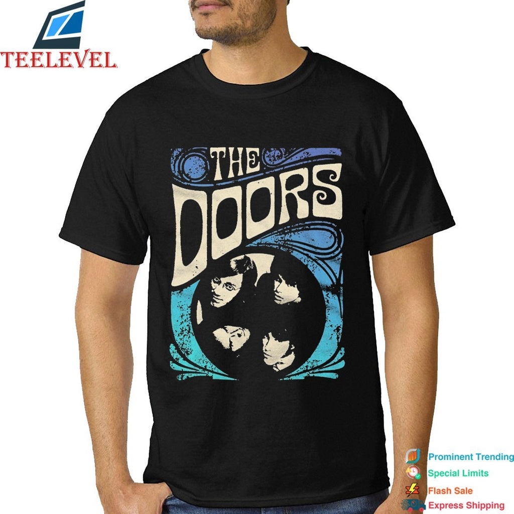 The Doors Psychedelic Blue Faces T-shirts