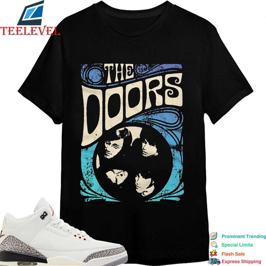 The Doors Psychedelic Blue Faces T-shirts