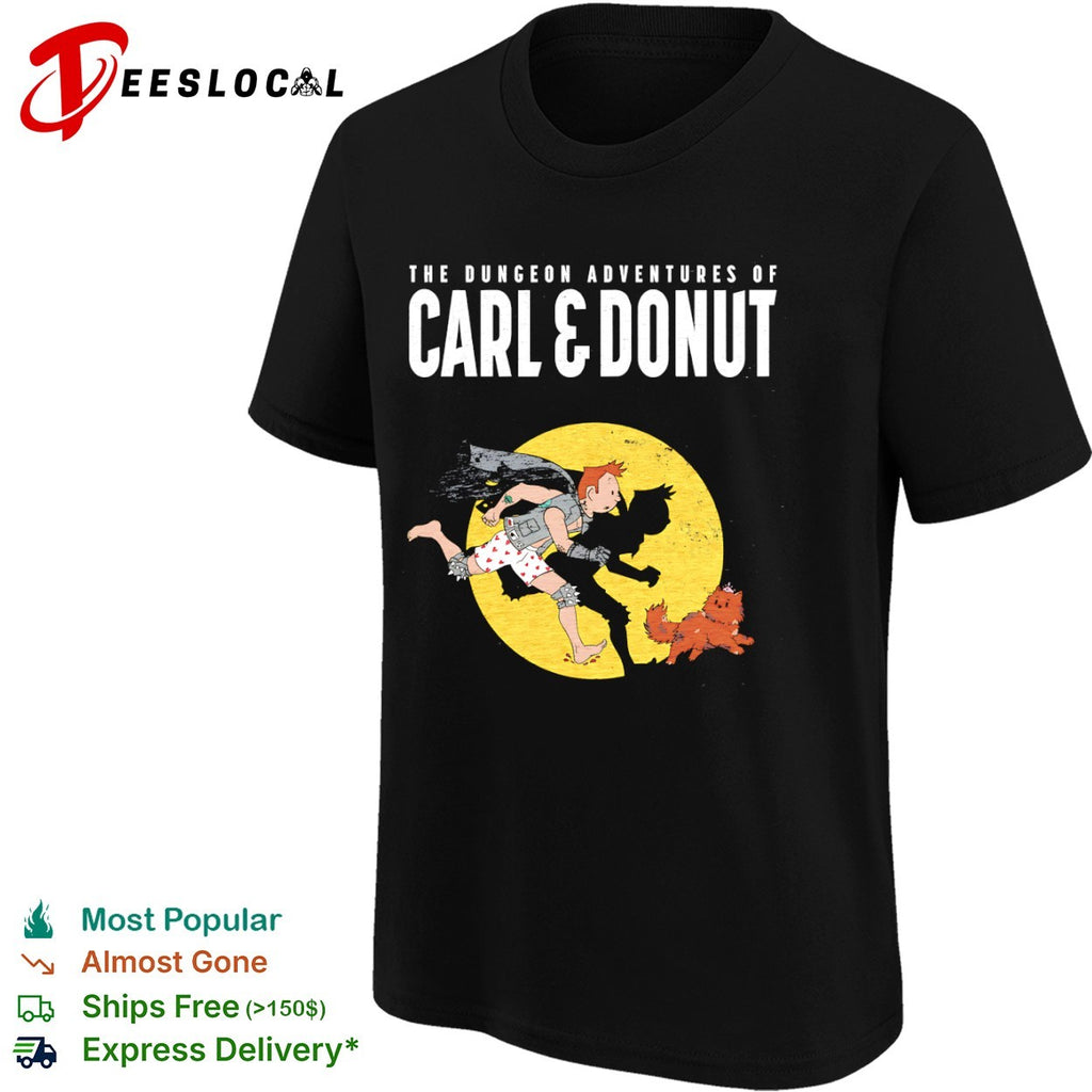 The Dungeon Adventures of Carl and Donut Tintin Shirt