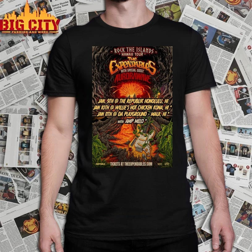 The Expendables Hawaii Concert Poster shirt