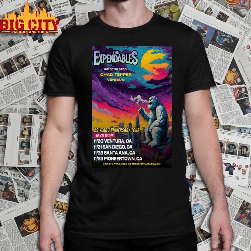 The Expendables Year Anniversary Tour 2025 Poster shirt