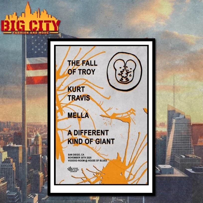 The Fall Of Troy November 30 2025 Voodoo Room, San Diego Poster Shirt