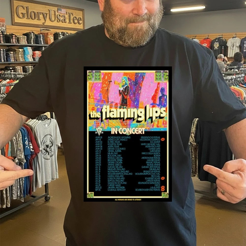 The Flaming Lips in Concert 2026 New Poster Shirt