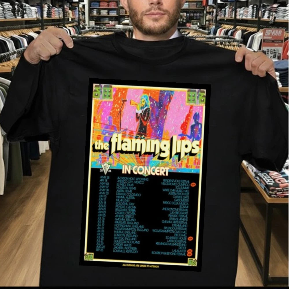 The Flaming Lips in Concert 2026 New Poster Shirt