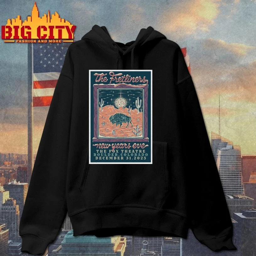 The Fretliners December 31 2025 In Boulder CO Poster shirt