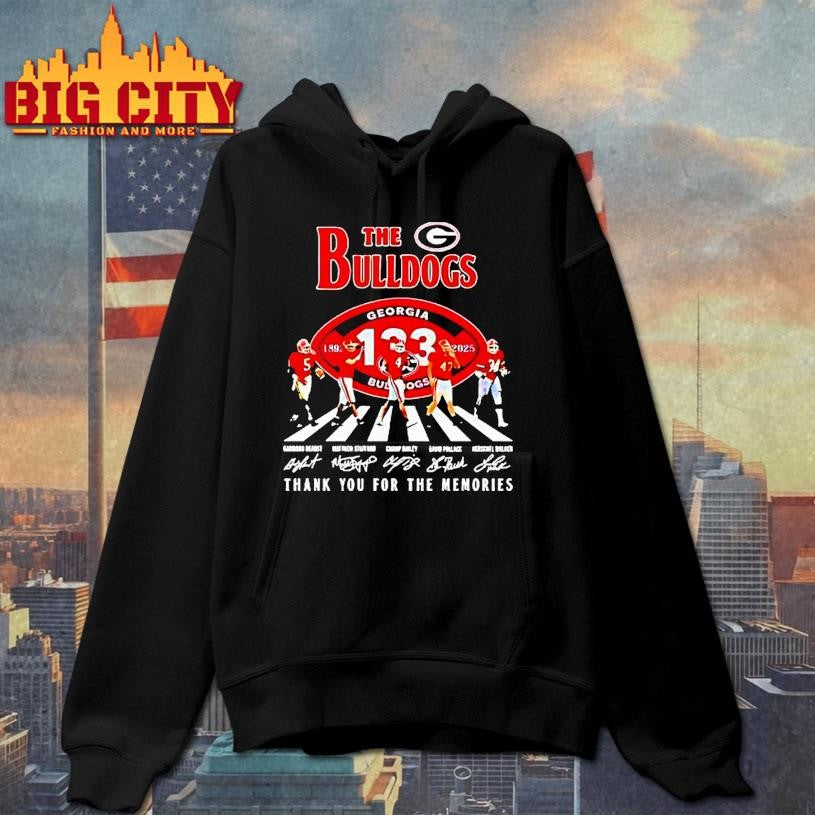 The Georgia Bulldogs 1892 2025 Signature Thank You For The Memories Shirt