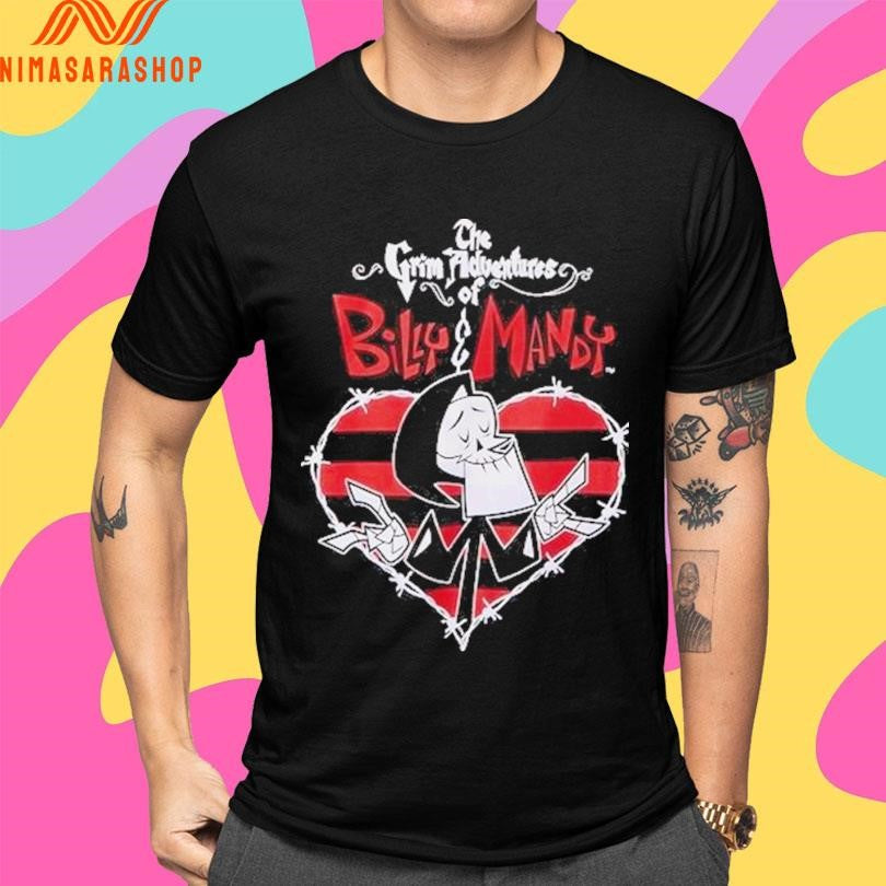 The Grim Adventures Of Billy And Mandy Grim Heart Shirts