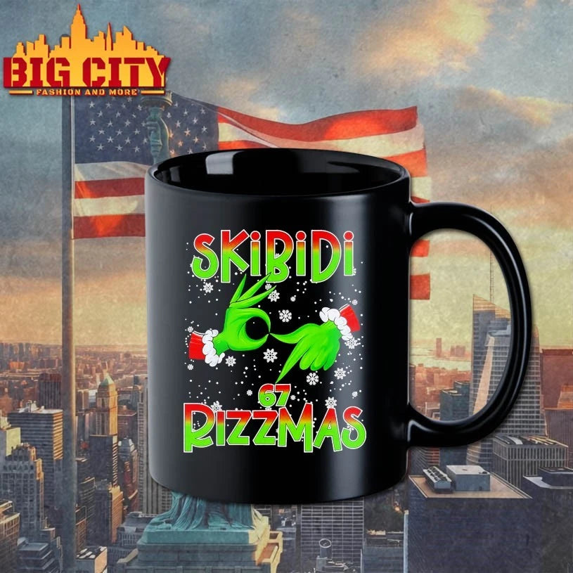The Grinch 6 7 Christmas Skibidi Rizzmas 67 Holiday Shirt