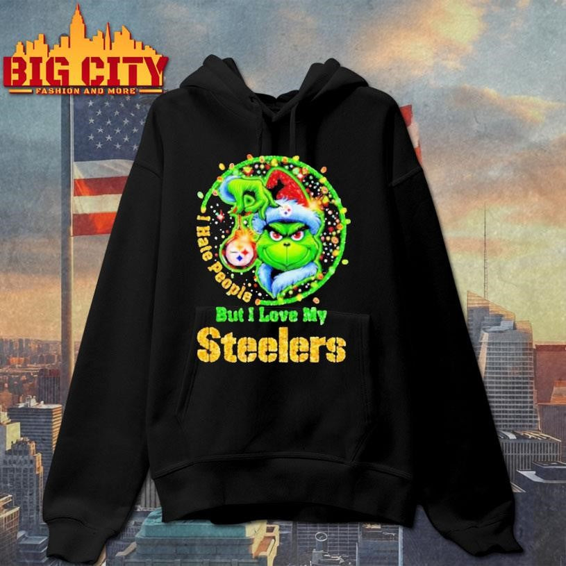 The Grinch I Hate People But I Love My Steelers Premium Shirt