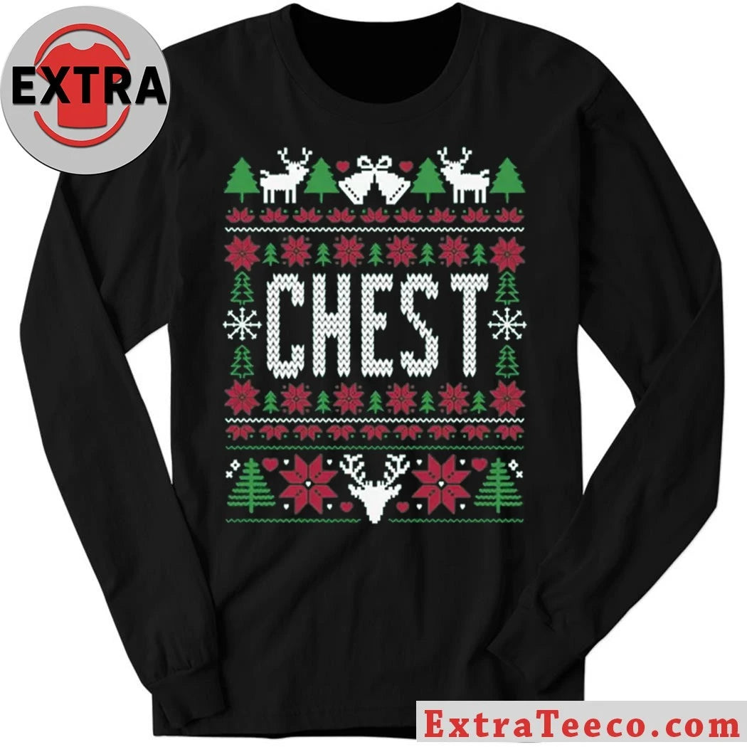 The Grinch Liz Langston Chest Ugly Christmas Shirt
