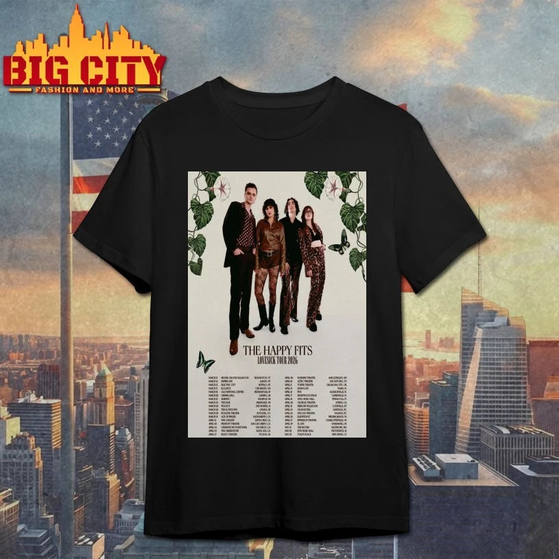 The Happy Fits Tour Announcement 2026 Poster shirt