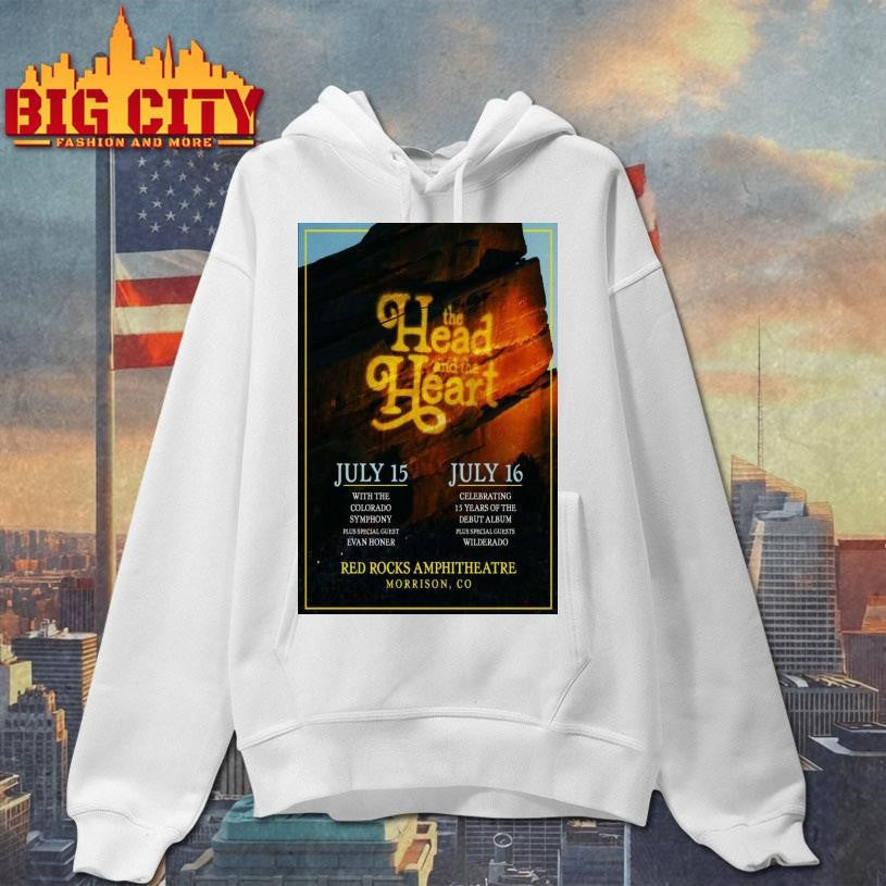 The Head And The Heart Red Rocks Amphitheatre Tour Poster shirt