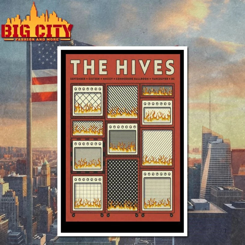 The Hives Commodore Ballroom in Vancouver BC Sep 16 2025 Poster shirt