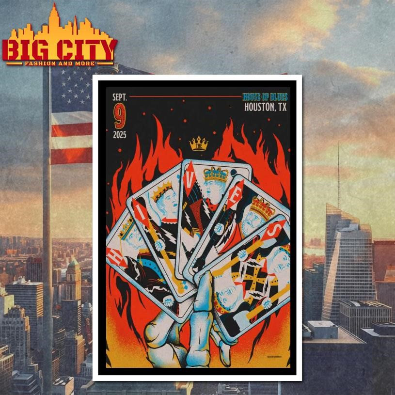 The Hives House of Blues, Houston, TX, USA Show Sept 09 2025 Poster shirt