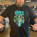 The Hives Merch East Coast Tour 2026 Green Skull Crown Shirt
