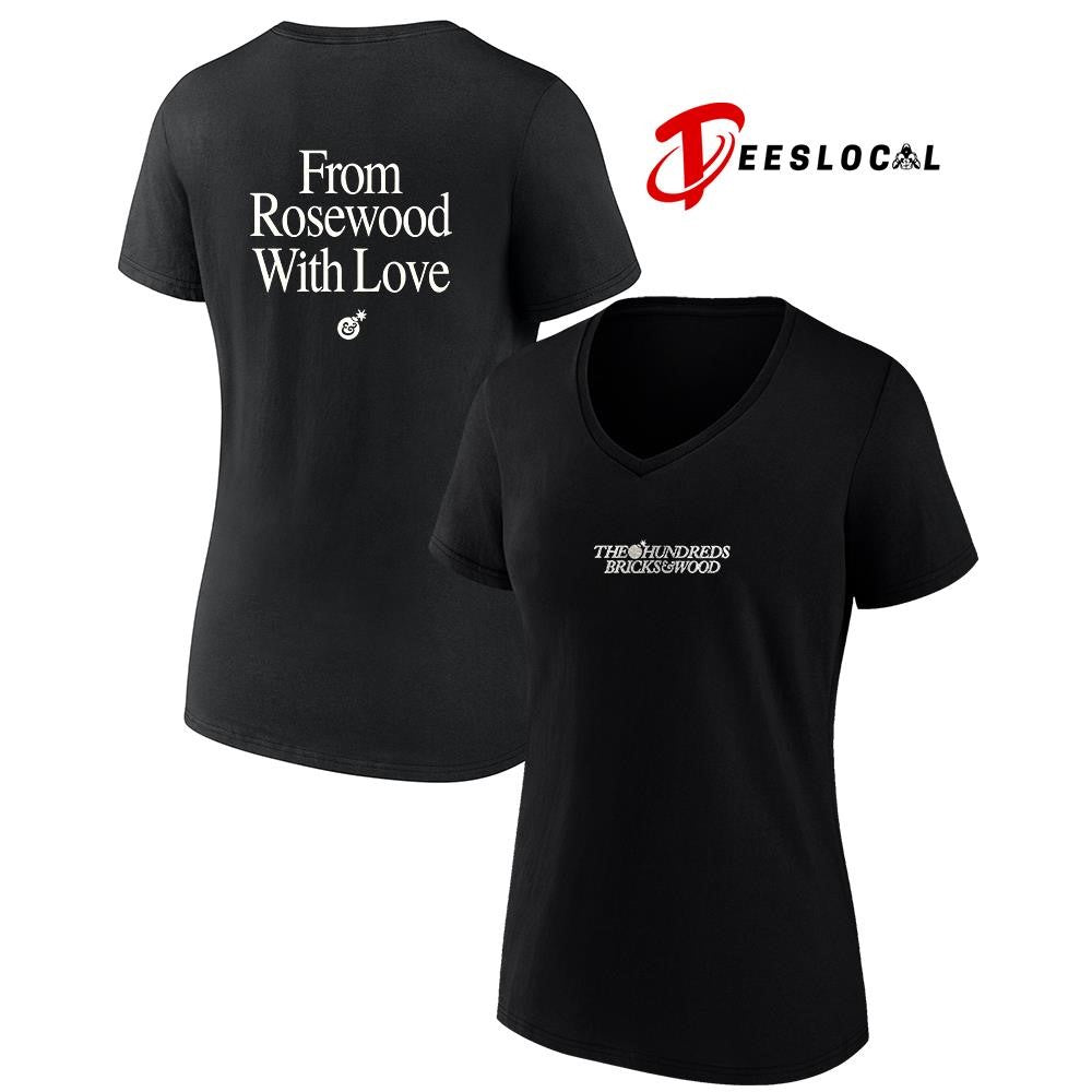 The Hundreds Bricks and Wood from Rosewood with love text shirt