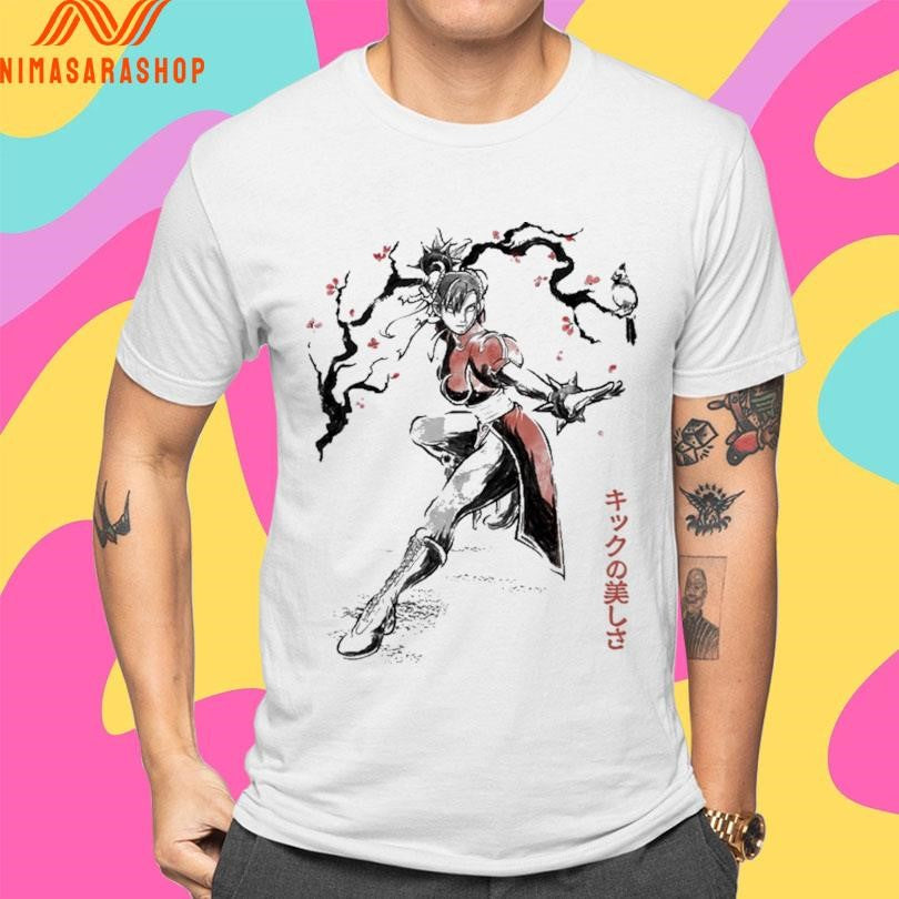 The Kicking Beauty Sumi-e Shirts