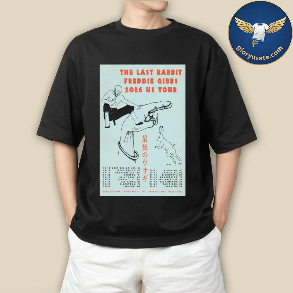 The Last Rabbit Freddie Gibbs 2026 US Tour Poster Shirt