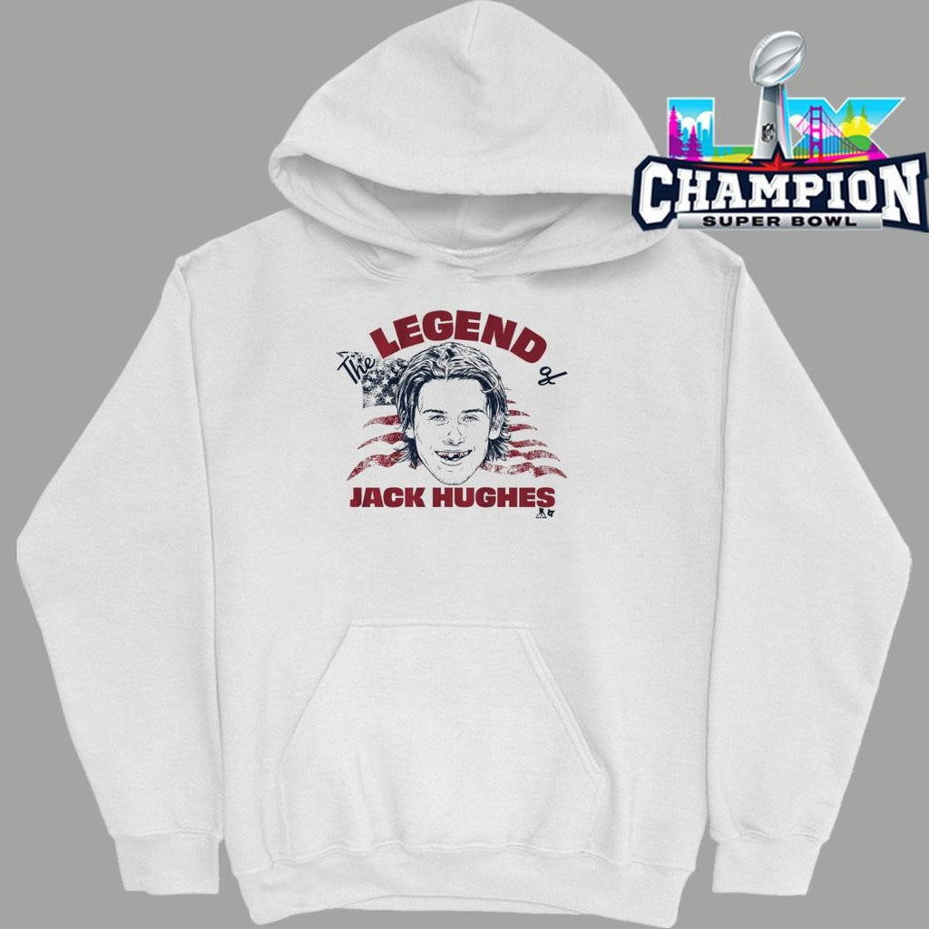 The Legend Of Jack Hughes American Flag Shirt