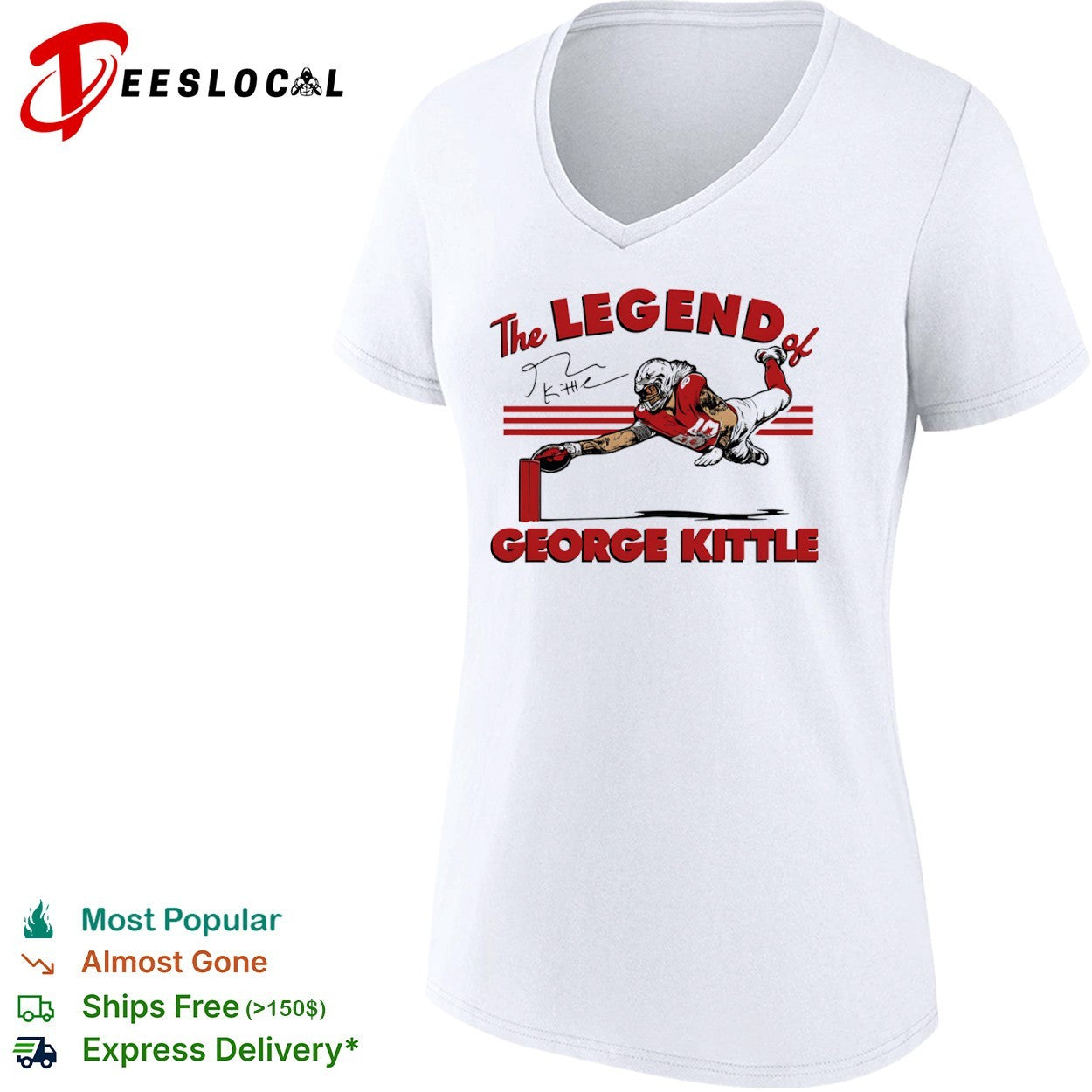 The Legend of George Kittle San Francisco 49ers NFL Football shirt