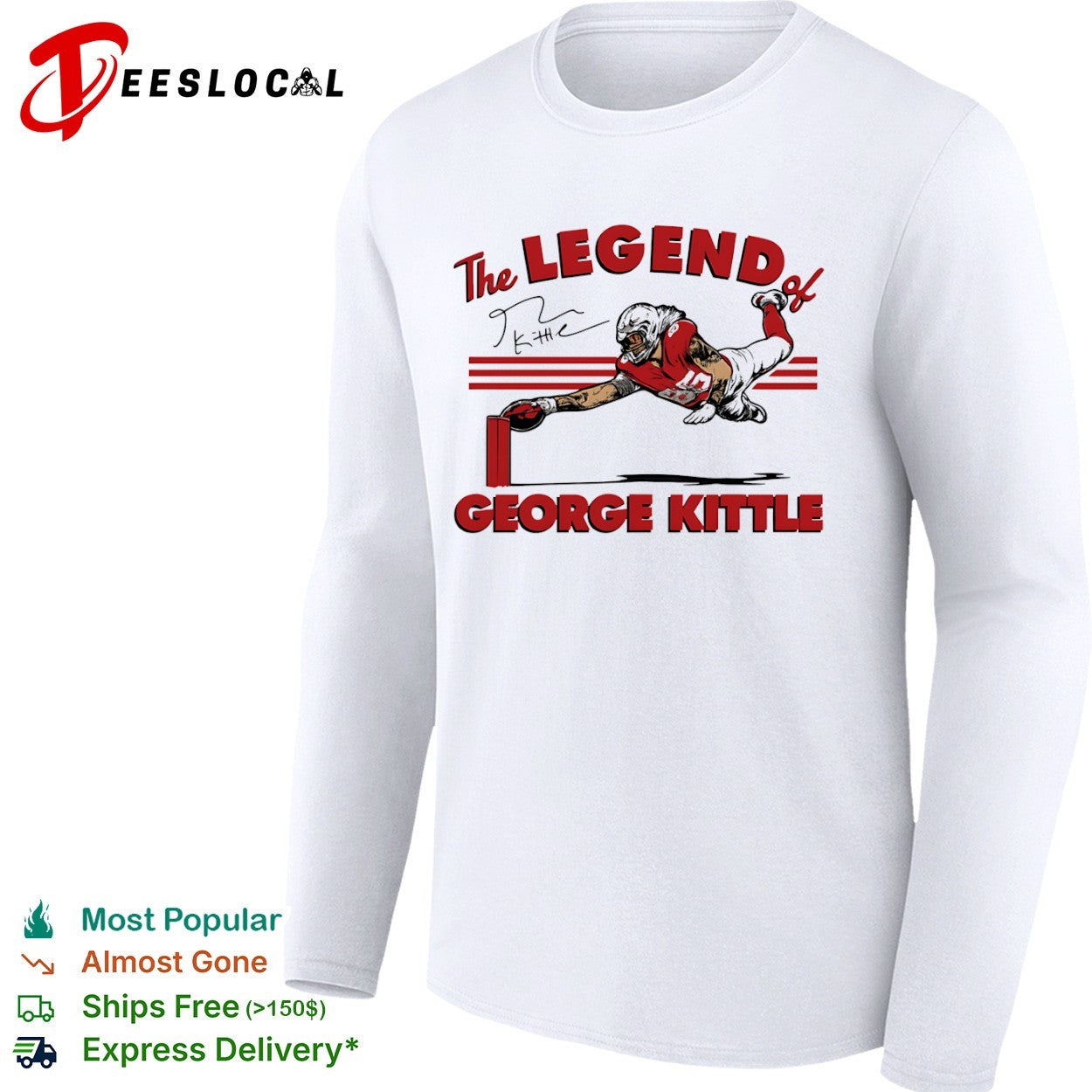The Legend of George Kittle San Francisco 49ers NFL Football shirt
