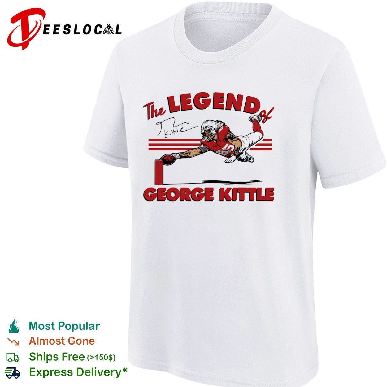 The Legend of George Kittle San Francisco 49ers NFL Football shirt