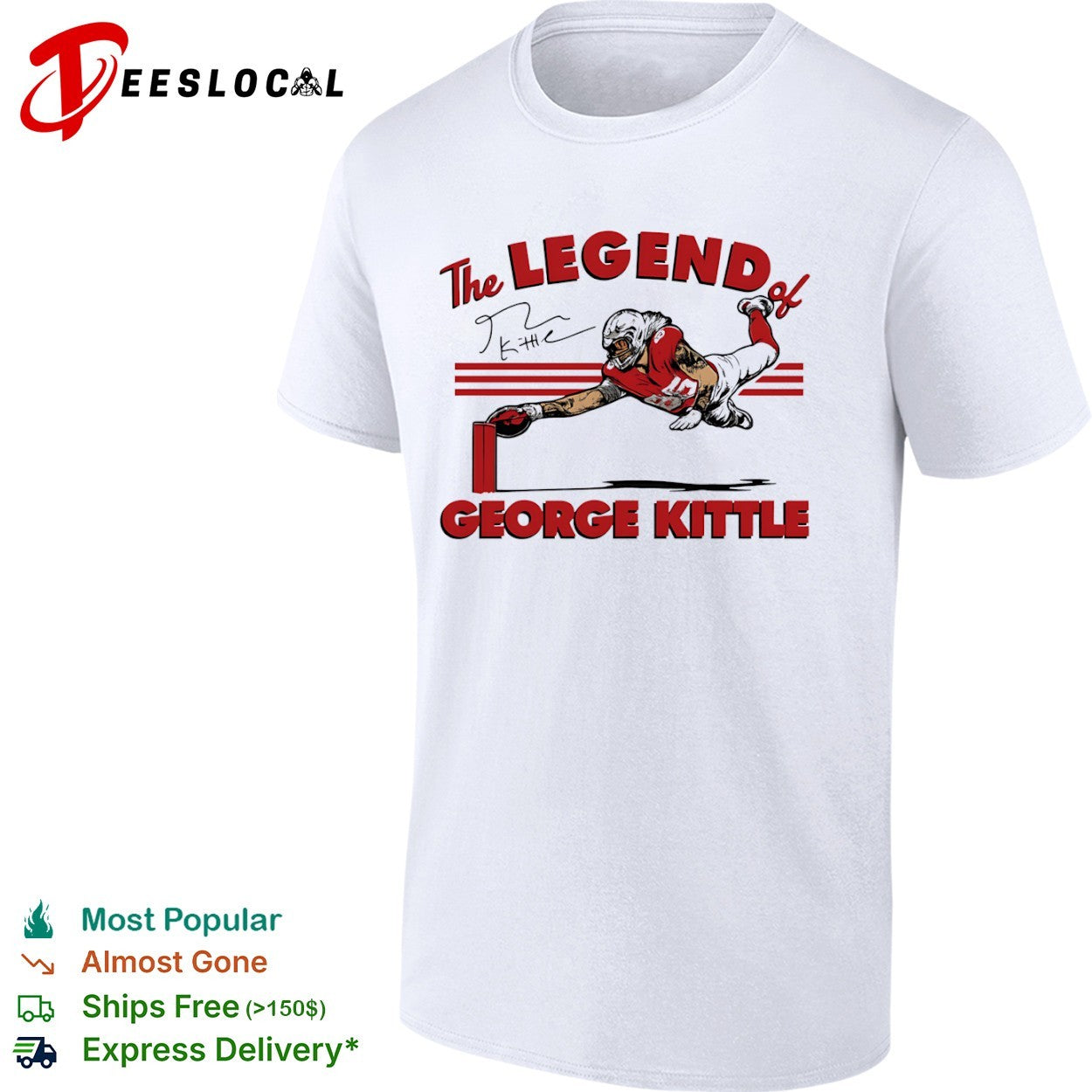 The Legend of George Kittle San Francisco 49ers NFL Football shirt