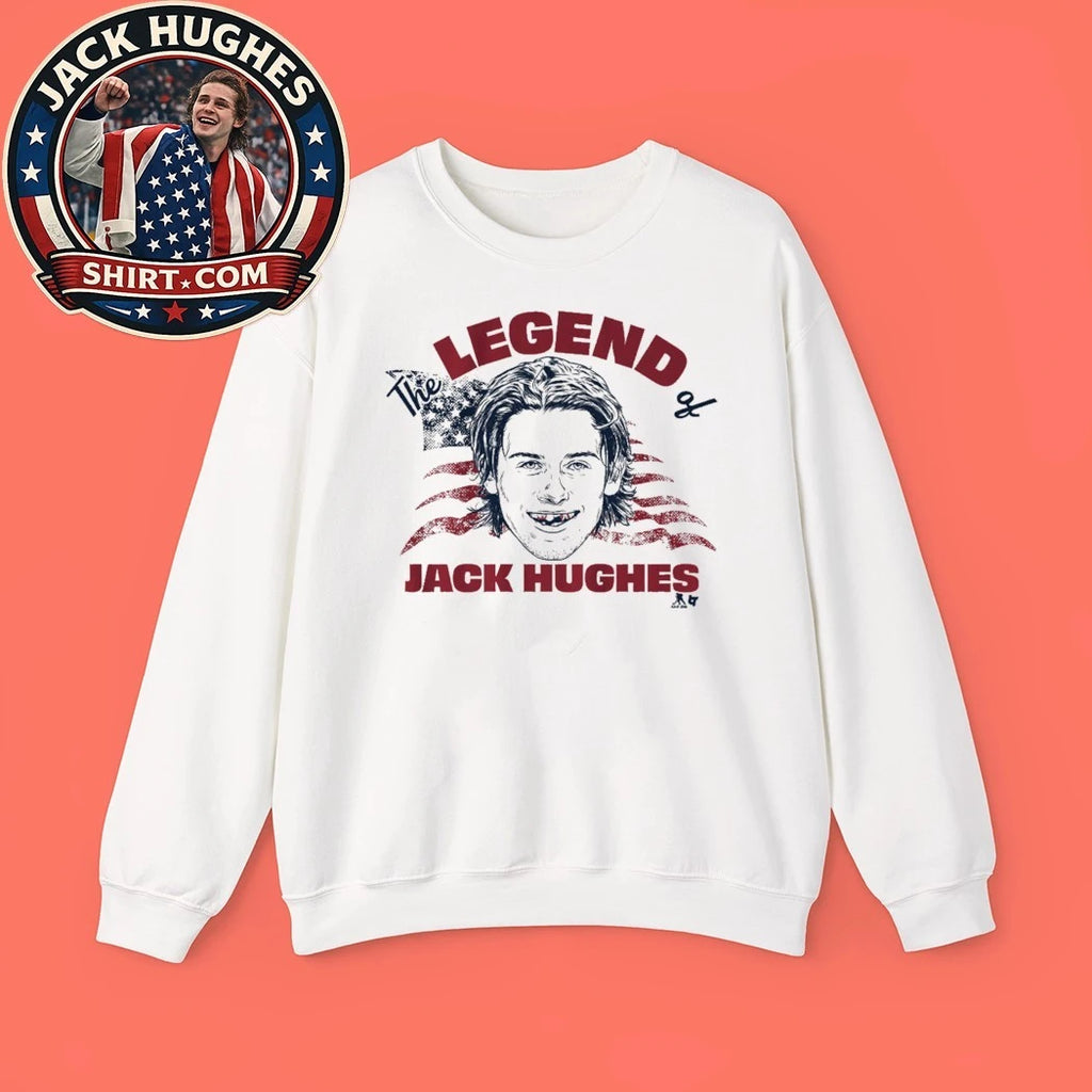 The Legend of Jack Hughes Flag American T-Shirt