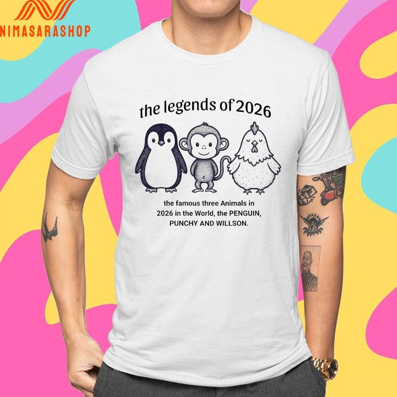 The Legends Of 2026 The Famous Three Animals In 2026 In The World The Penguin Punchy And Willson Shirts