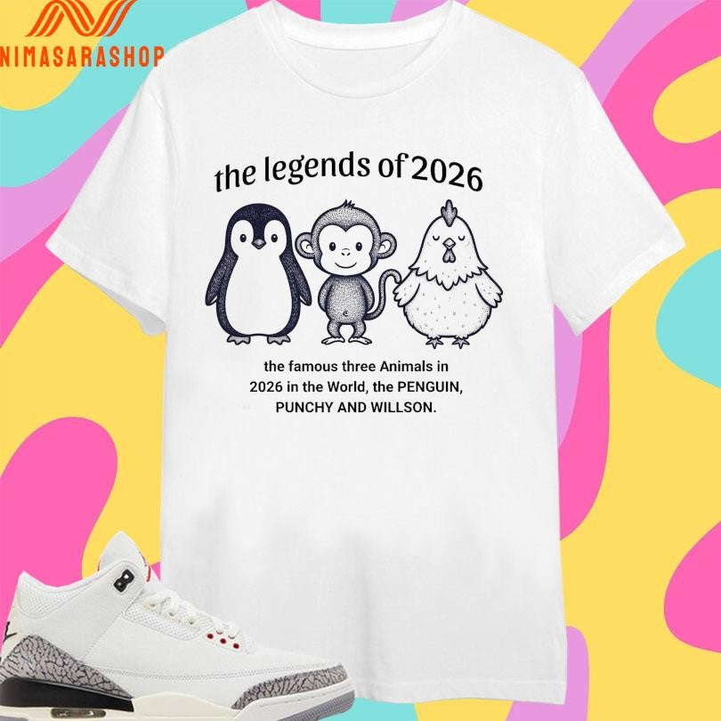 The Legends Of 2026 The Famous Three Animals In 2026 In The World The Penguin Punchy And Willson Shirts
