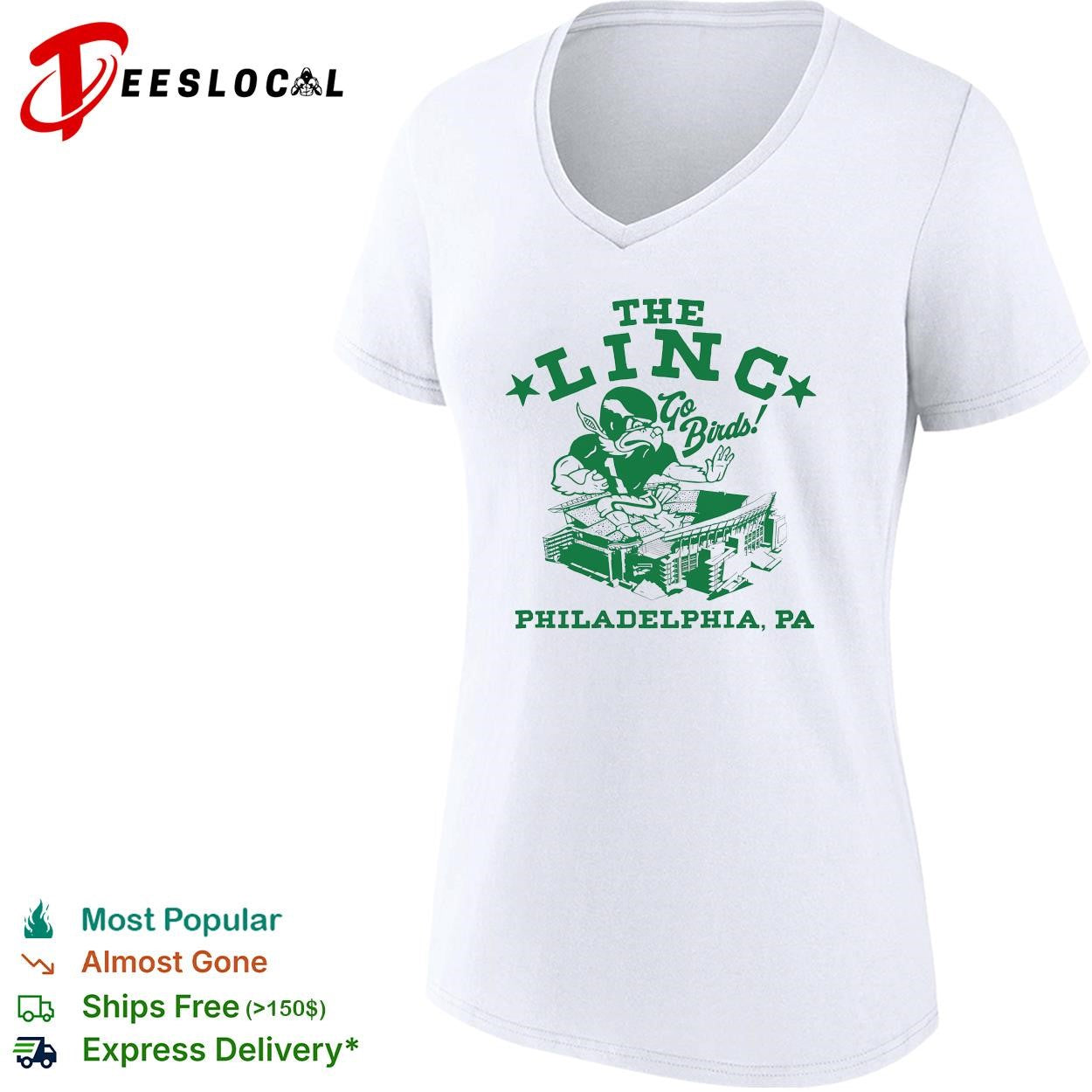 The Linc go birds Philadelphia PA football stadium shirt