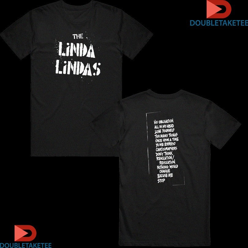Official The Linda Lindas No Obligation Tracklist T-shirts