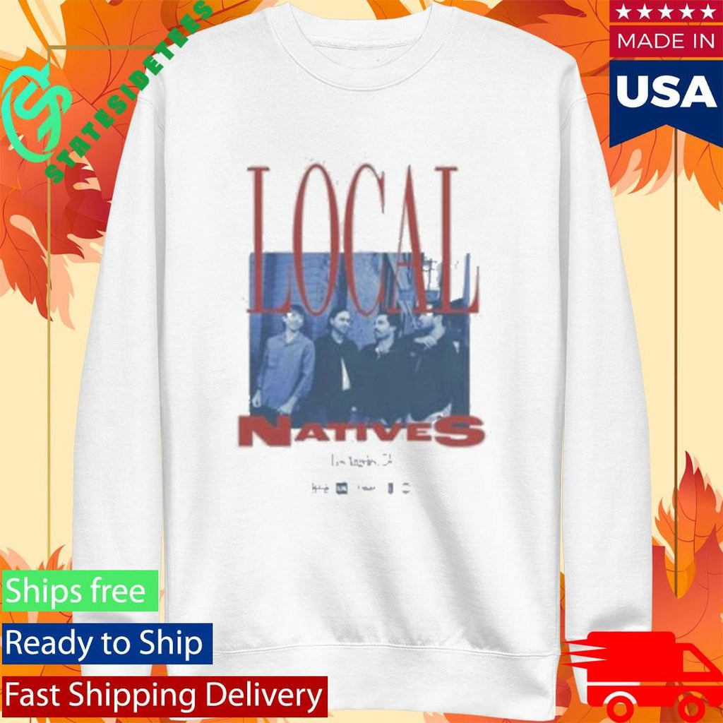 The Local Natives White Photo Shirt