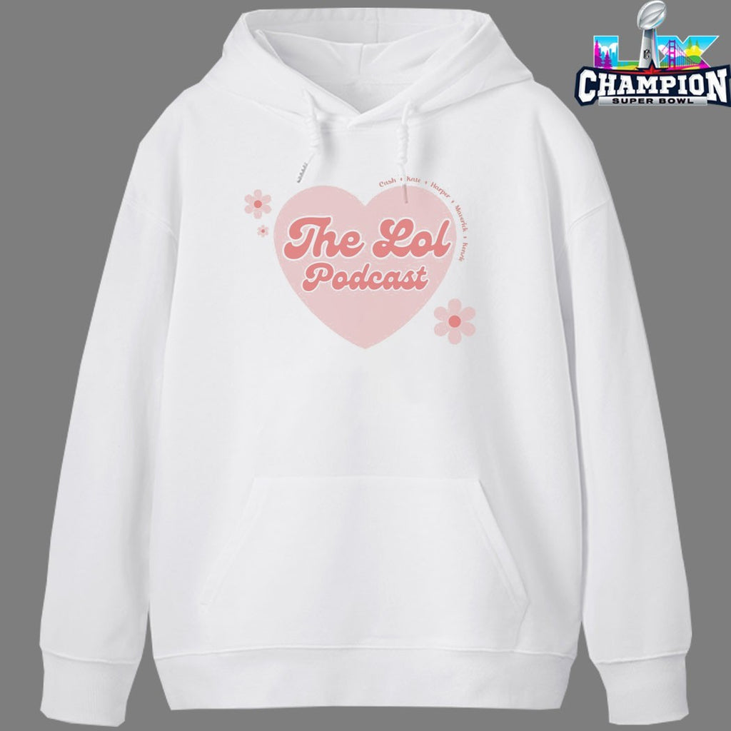 The Lol Podcast Cash Kate Harper Maverick Kenzie Heart T-Shirts