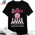 The Los Angeles Angels 1961 2026 65th Anniversary Thank You For The Memories Road Abbey Signatures T-shirts