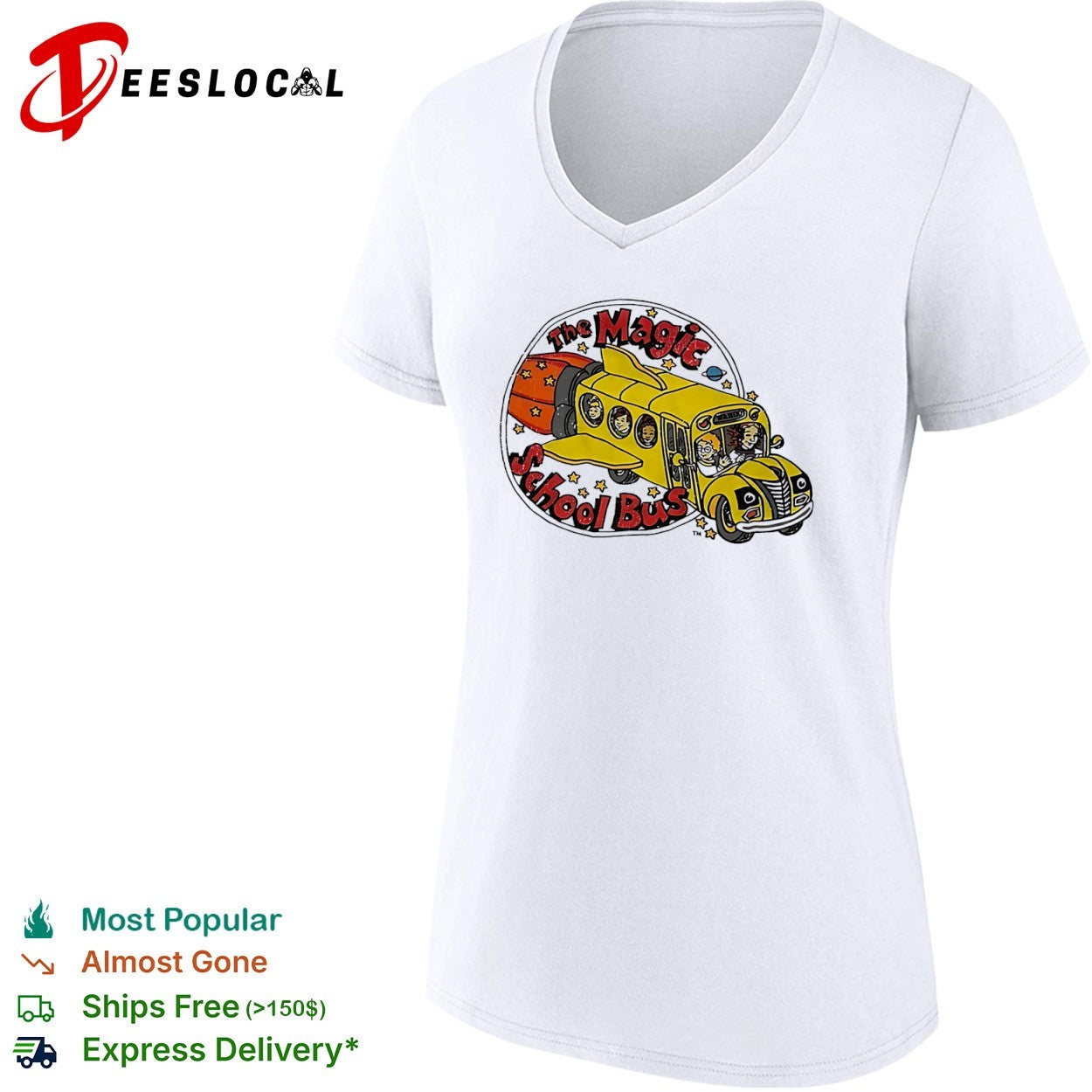 The Magic School Bus Ms Frizzle and Arnold Class Characters Retro Cartoon shirt