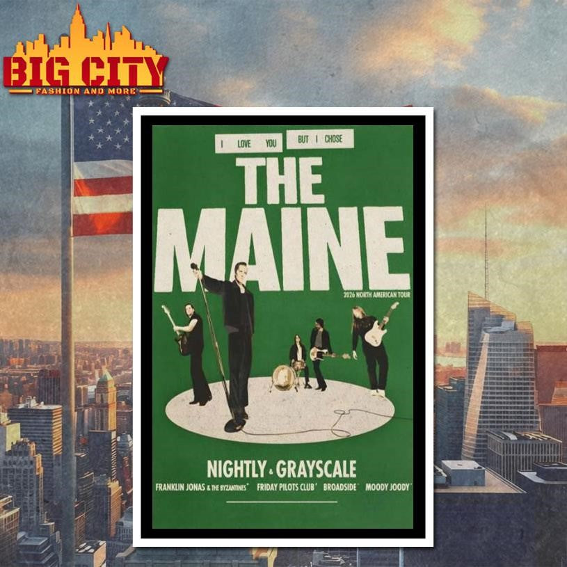 The Maine 2026 North American Tour Poster Shirt