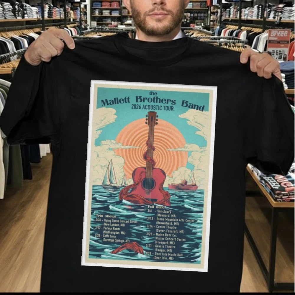 The Mallett Brothers Band 2026 Acoustic Poster Tour Shirt