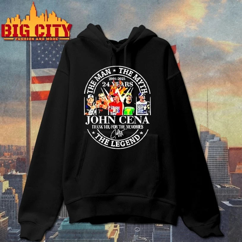 The Man The Myth The Legend John Cena 2001 2025 24 Years Shirt