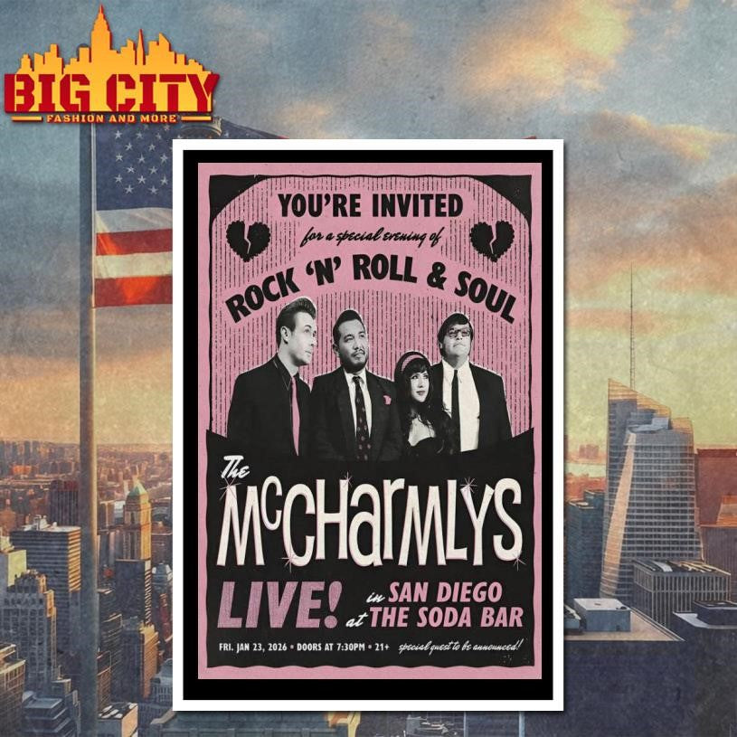 The McCharmlys 1.23.2026 San Diego CA Poster shirt