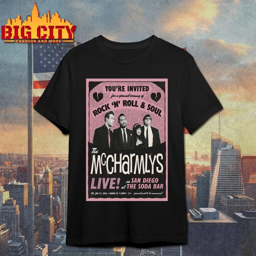 The McCharmlys 1.23.2026 San Diego CA Poster shirt