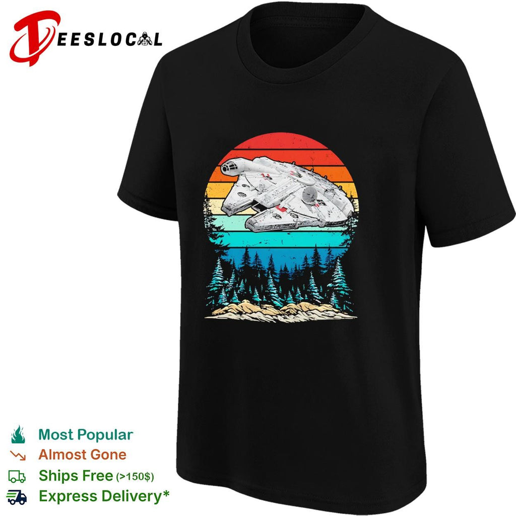 The Millennium Falcon on Endor shirt