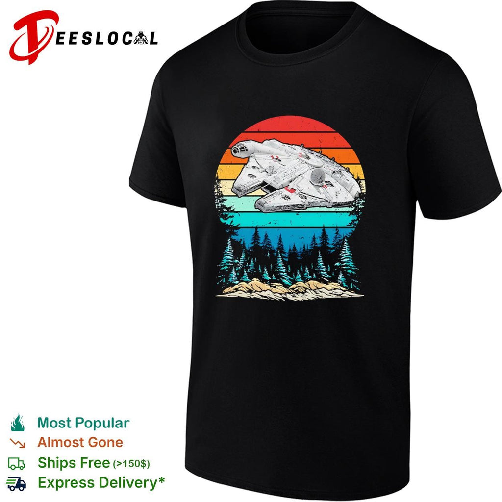 The Millennium Falcon on Endor shirt
