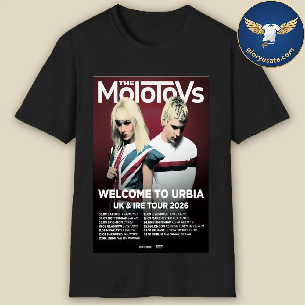 The Molotovs Welcome To Urbia 2026 UK &amp; IRE Tour Poster Shirt