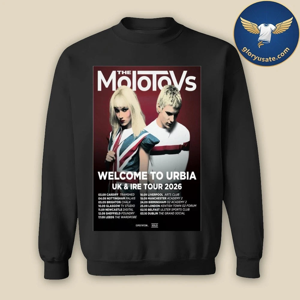 The Molotovs Welcome To Urbia 2026 UK &amp; IRE Tour Poster Shirt