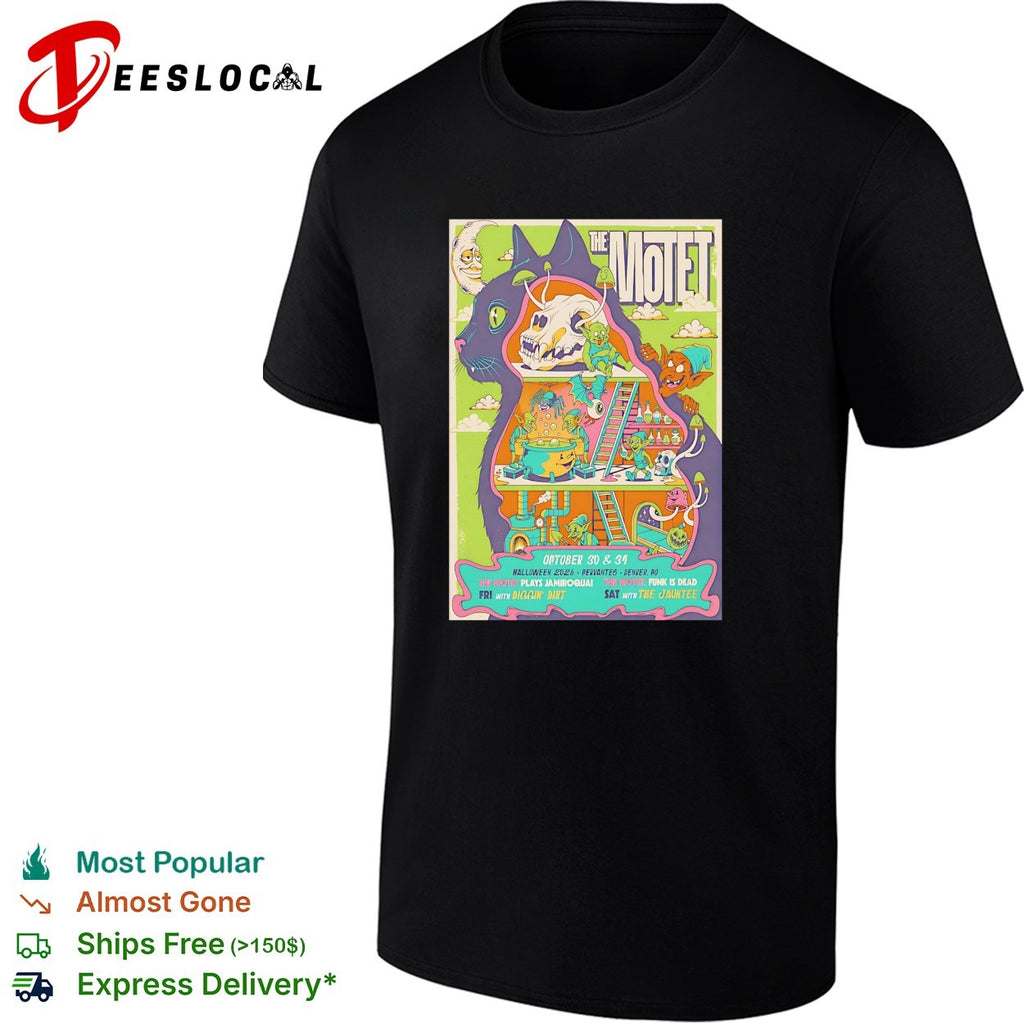 The Motet Halloween 2026 Cervantes Denver concert poster shirt